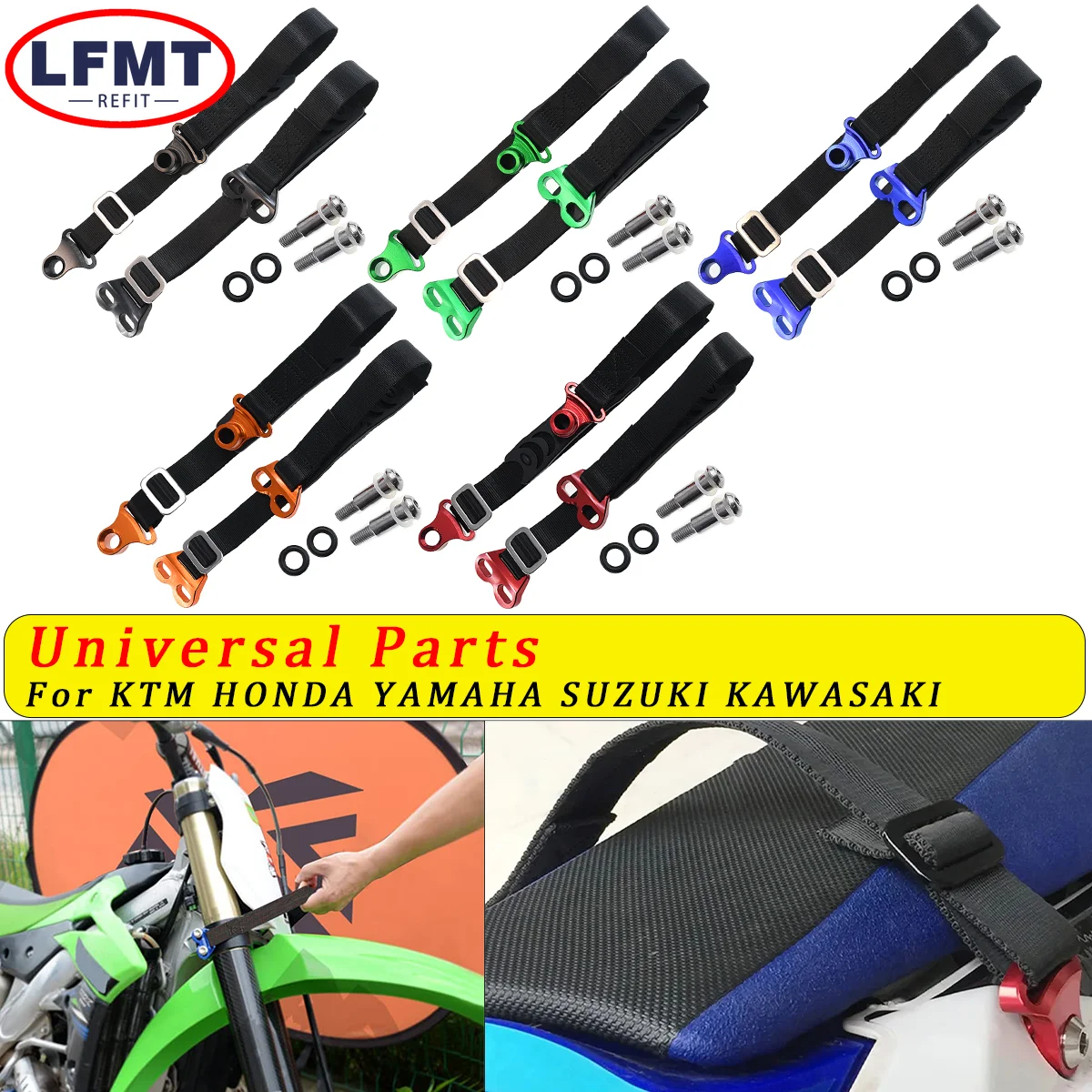 

Motorcycle CNC Universal Fork Rear Seat Rescue Strap Sling Pull Belt for KTM HONDA YAMAHA KAWASAKI SUZUKI Motocross Enduro Bike