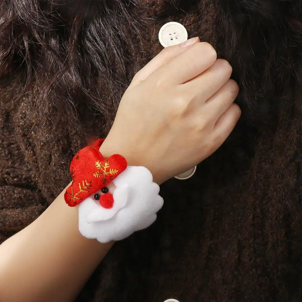 Bracelet de dessin animé de Noël pour enfants, père Noël, cerf, corne, ours, bonhomme de neige, jouet de Noël