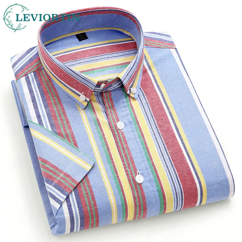 2025 Summer New Men's Fashion Urban Anti Wrinkle Wear resistant Comfortable Fit Simple Cardigan Collar Short Sleeve Shirt