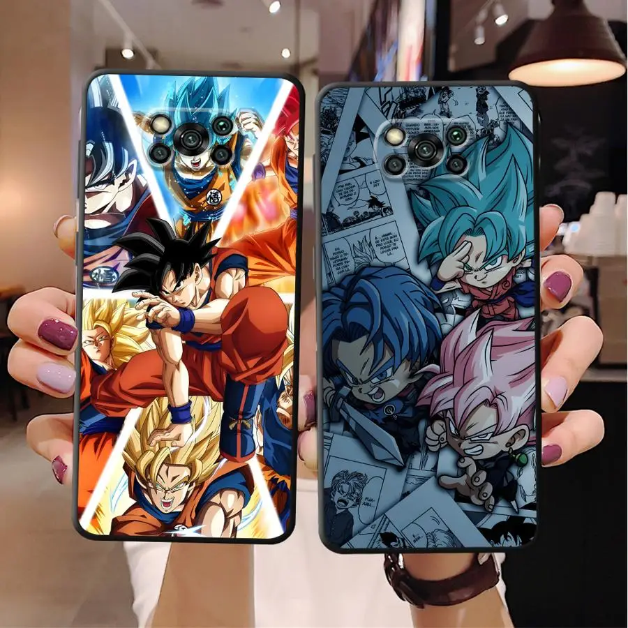 

Dragon Ball Anime Goku Phone Case for Xiaomi Poco C40 C50 F3 F7 X5 C75 X4 Pro C51 C61 M3 M4 Pro X7 C71 X3 NFC M5s M7 Soft Shell