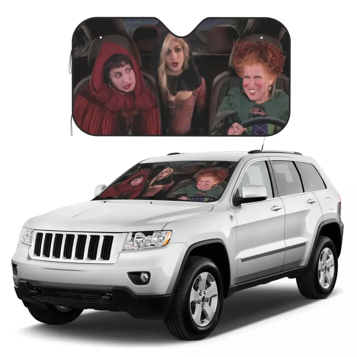 Hocus Pocus Sunshades Reflector Anti Uv Custom Funny Car Sunshade Sun Shade