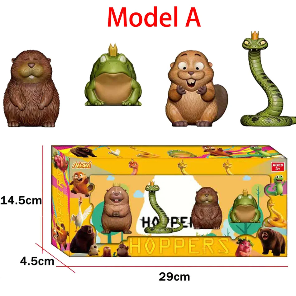 Hoppers Beaver Transformation Plan 8 Series Keychain Model Toy Backpack Decoration Birthday Gift
