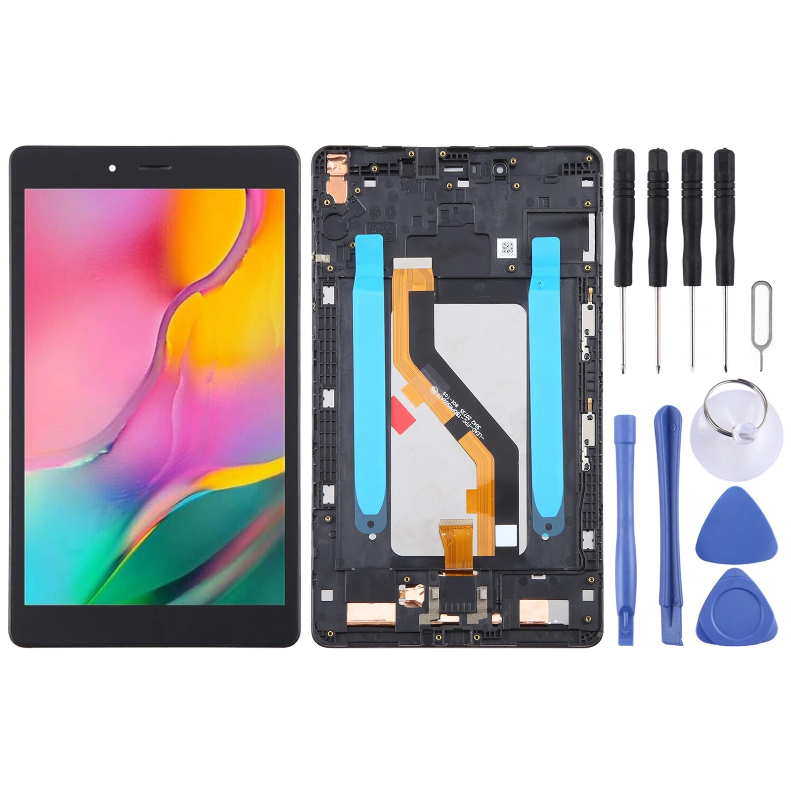 LCD Screen for Samsung Galaxy Tab A 8.0 2019 SM-T295 LTE Edition Digitizer Full Assembly with Frame