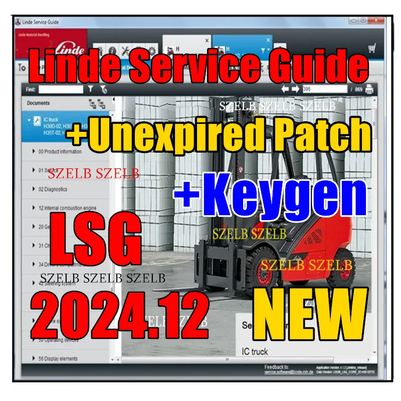 

2025 New Linde Service Guide LSG 5.2.2 update U0290 [12.2024] / LSG U0213 [10.2021]+ Keygen + Expire Patch+ Free Install Help