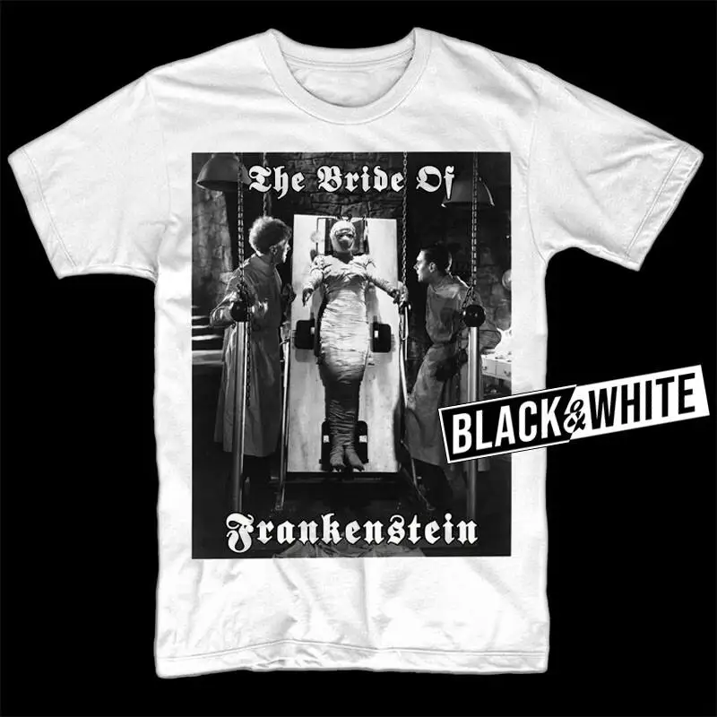 

The Bride of Frankenstein V6 Poster T SHIRT WHITE all sizes S-5XL