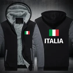 イタリアイタリアイタリアitaメンズフリース冬のジャケット男性ジャケットとコートトラックスーツ服カジュアル国家国の新