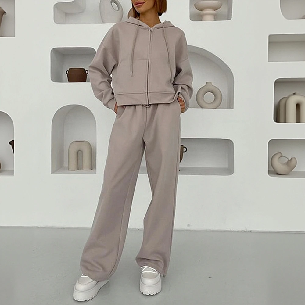 Casual Style Suit Trousers Tailored Fit No Decoration Women's Set Long Pants Ensemble Fashionable Casual Outfit