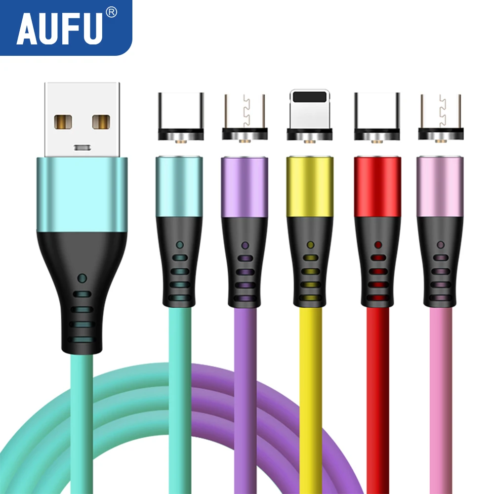 Magnetic Charging Cable Liquid Silicone Magnet Charger Cord Usb Cable for iPhone Micro USB Type C Mobile Phone Charge Wire