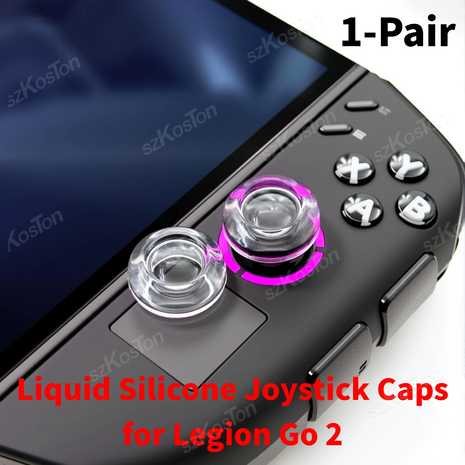 2PCS Liquid Silicone Joystick Caps for Lenovo Legion Go 2 Games Console Thumb Grips Cap Cover for Legion Go 2 Gaming Accessories