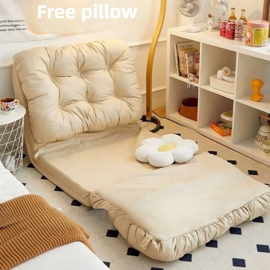 

Couch Can Lie And Sleep On The Bed Adjustable Backrest Chair Bedroom Balcony Double Tatami Folding Sofa Bed Hot New