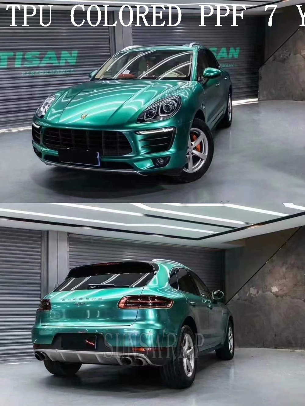Authentic  Martin Racing Green Gloss TPU Color PPF Self-Healing Paint Protection Film, OEM Color Match, Luxury Finish 5x52ft