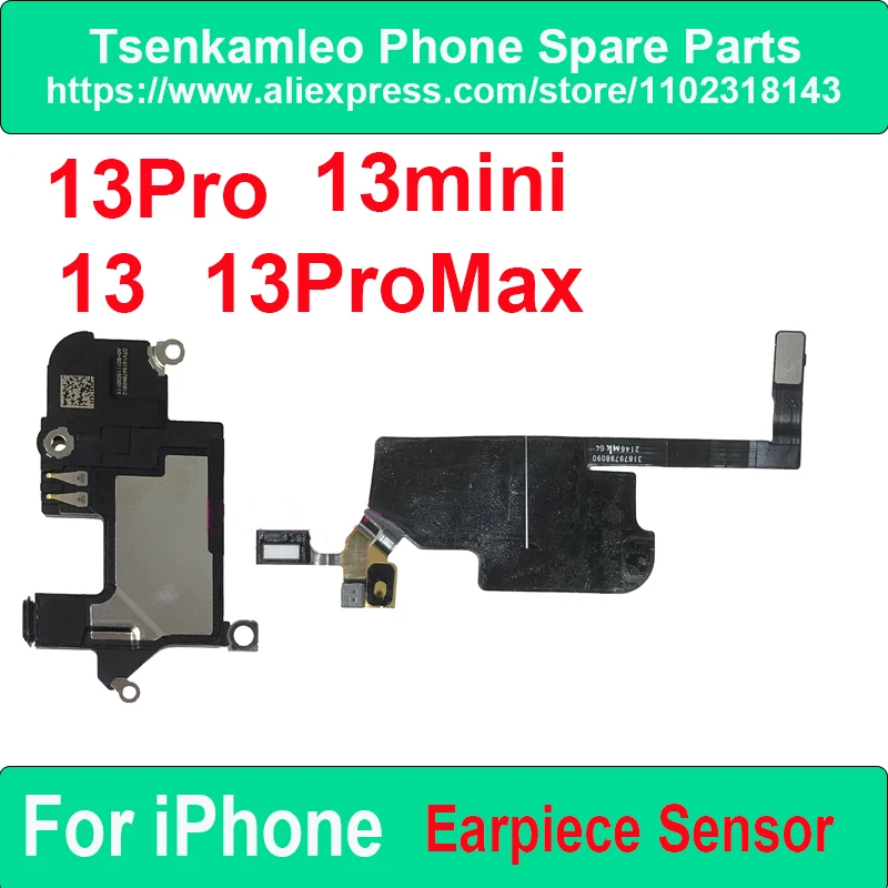 Original Ear Earpiece Speaker Sound For iPhone 13 mini Pro Max Earphone Top Receiver Promixity Light Touch Sensor Flex Cable