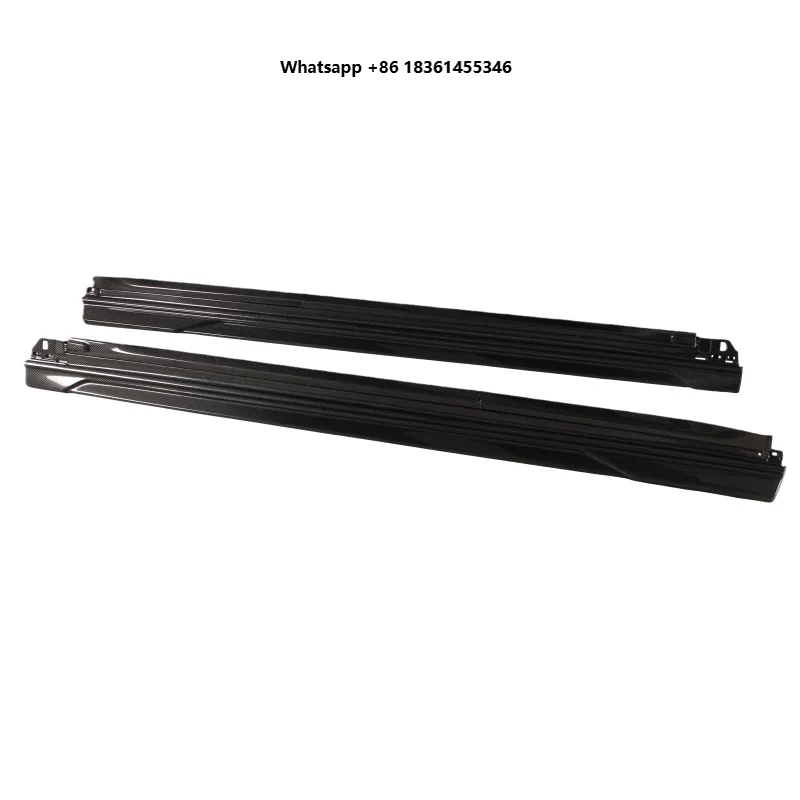 

For High Quality air Turbulence Dry Carbon Fiber Side Skirt Body Kit Upgrade PK Style Side Edge air Kit