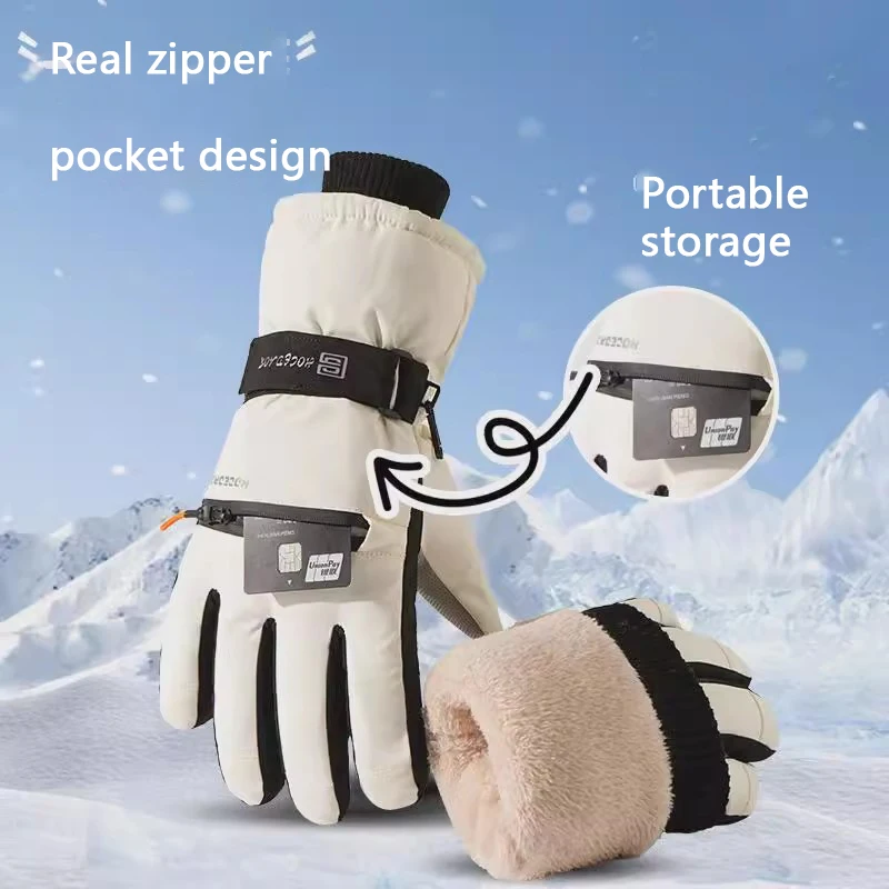 

ArcticPro Couple's Skiing & EV Gloves WindProof Thermal Fleece Touchscreen Anti-Slip Cold-Proof Windproof Unisex Winter Sports