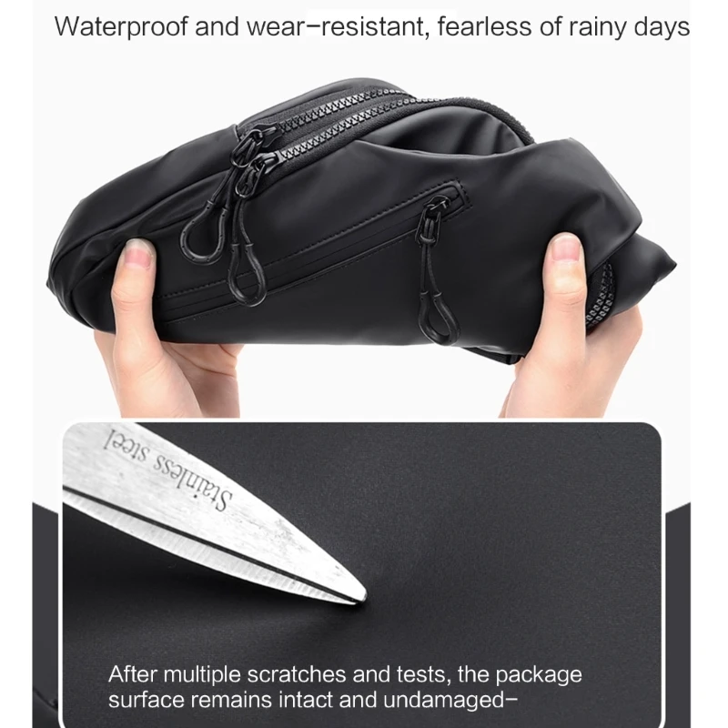 Men Chest Bag Pack Women Sling Bag Anti-thief Crossbody Bag Strap Backpack