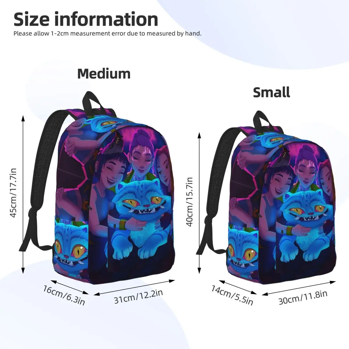 Kpop Demon Hunters Huntrix Tiger Backpack for Men Women High School Business Daypack Laptop Computer Shoulder Bag Outdoor