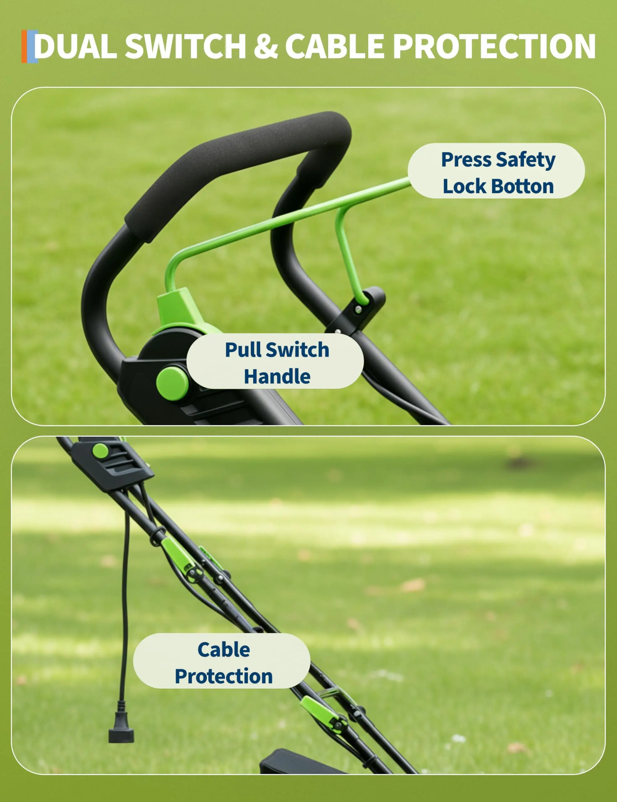Electric Lawn Dethatcher Scarifier 15.5 Amp, 14