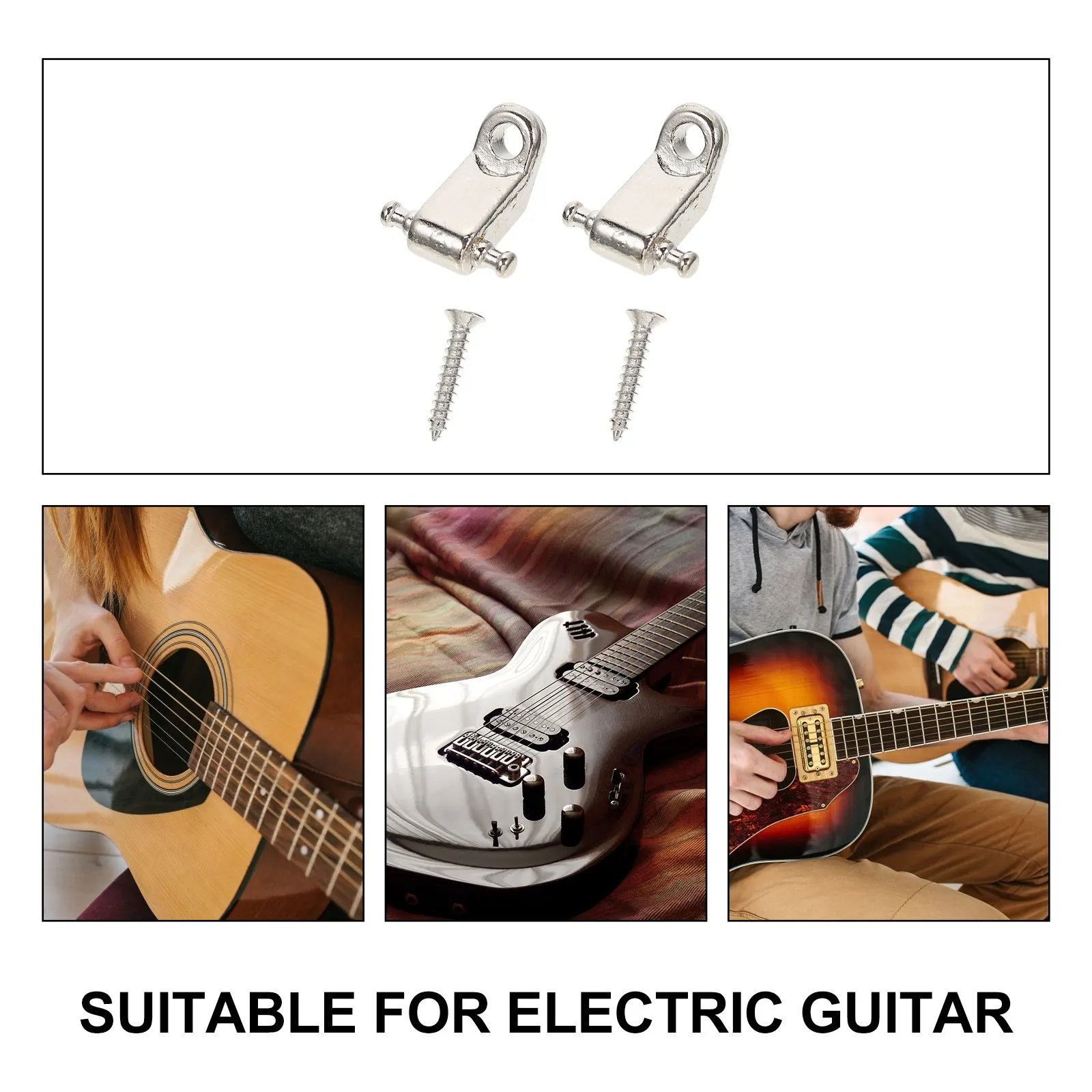 

1 set 1 Set Metal Guitar String Retainer Roller Electric Guitar Accessories Press Handle Fixator String Guide Replacement Parts