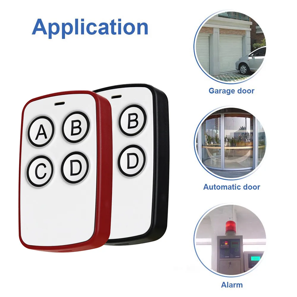 315 MHz/433MHz Universal Car Remote Control Key AK-K210605 Copy/Learning 4 Keys Buttons Gate Garage Door For Smart Home/Lamp/Car