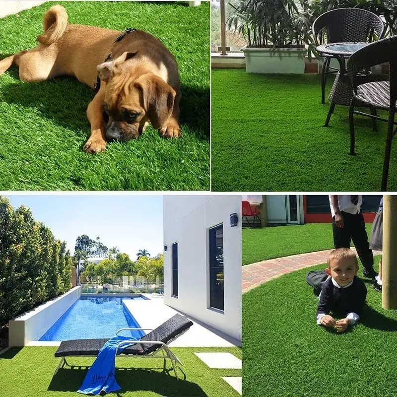 

Artificial Grass Fake Turf Realistic Synthetic Pet Turf Garden Landscape