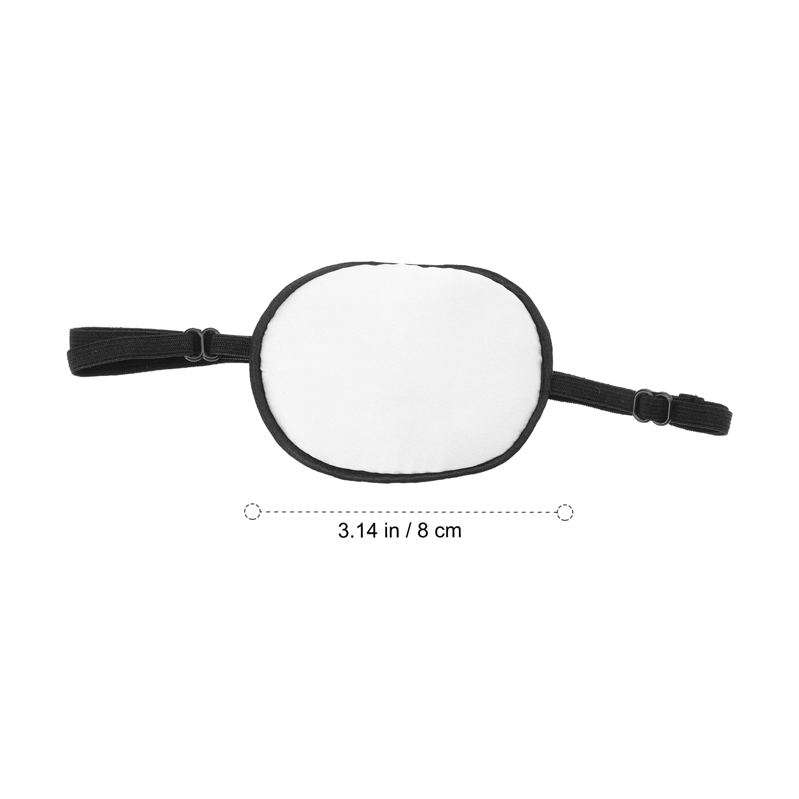 

Silk Patch for Amblyopia Correction Comfortable Single Eye Cover Kids Adults Light Blocking Elastic Strap Professional Treatment