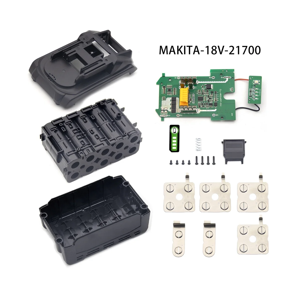 Placa de protección de caja de plástico de batería de iones de litio BL1830, entrada PCB, batería 21700 para batería Makita de 18V, BL1850, BL1830, BL1820