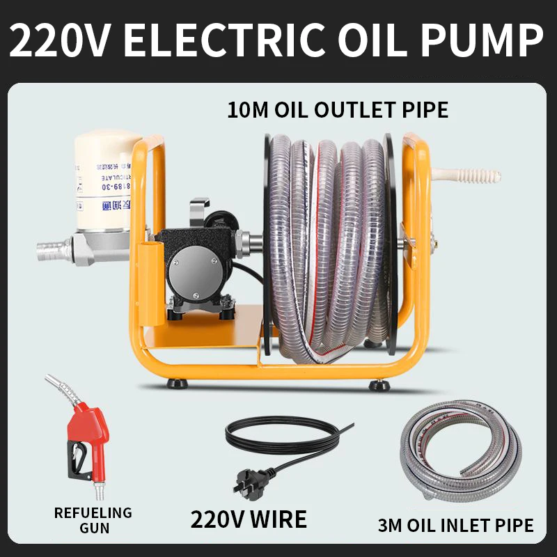 Imagem -03 - Bomba Diesel Auto-escorvante Elétrica Pistola de Reabastecimento Diesel de Alta Potência Máquina de Medição de Reabastecimento 780w 12v 24v 220v