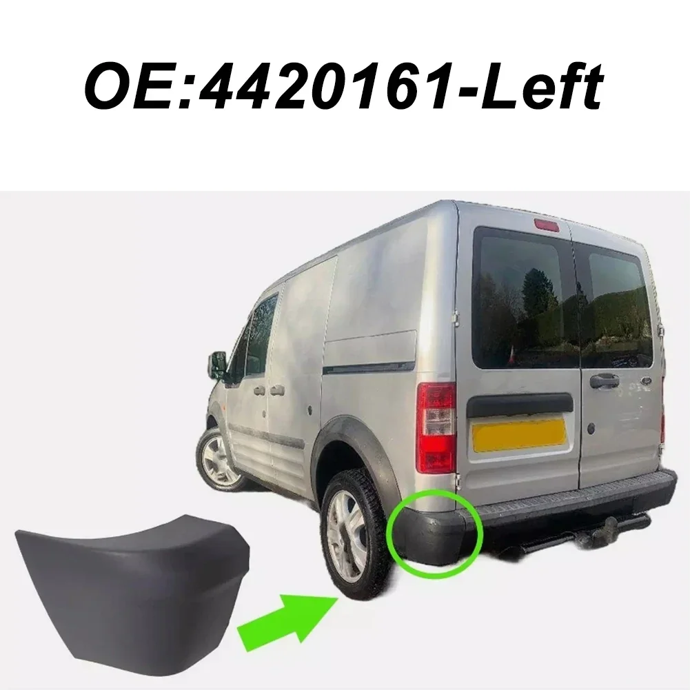 Replacement Rear Bumper Corner End Cap for For FORD For TRANSIT and For CONNECT 2002 2013 Black Plastic Design