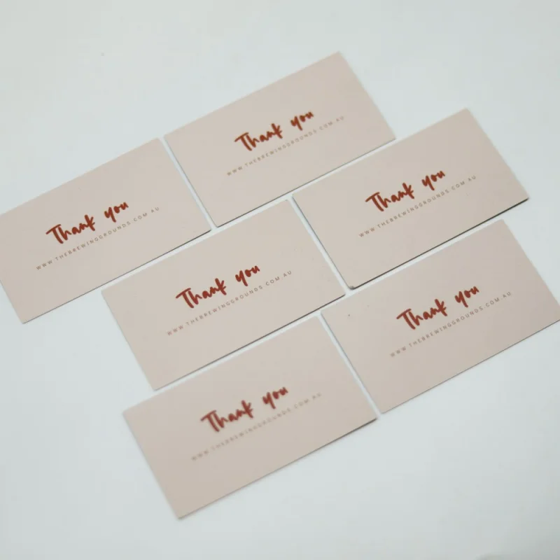 Customized product、Business Card Thank You Cards Custom With Logo For Various Companies