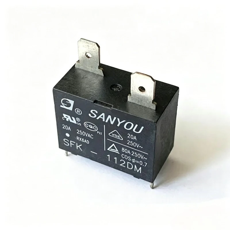 20PCS/Lot SANYOU Relays SFK-112DM Air Conditioner Relay Power Relay SFK 112DM 12VDC 20A 250VAC 4Pins 1H Form A