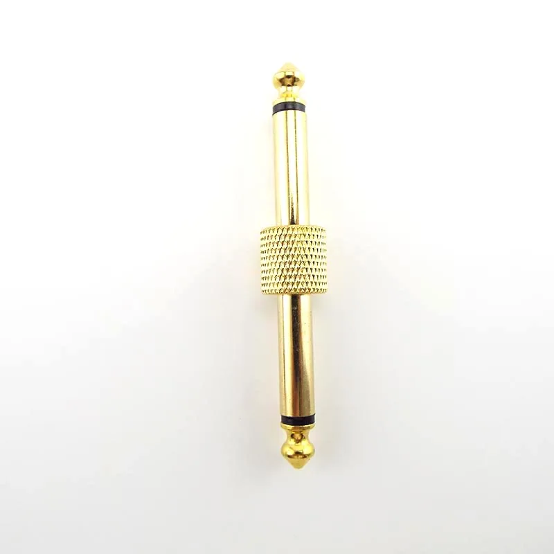 6.35mm Mono Jack Audio Adapter Connector Guitar Effect Pedals Instrument Convert Metal Solder Plug Patch Adaptor