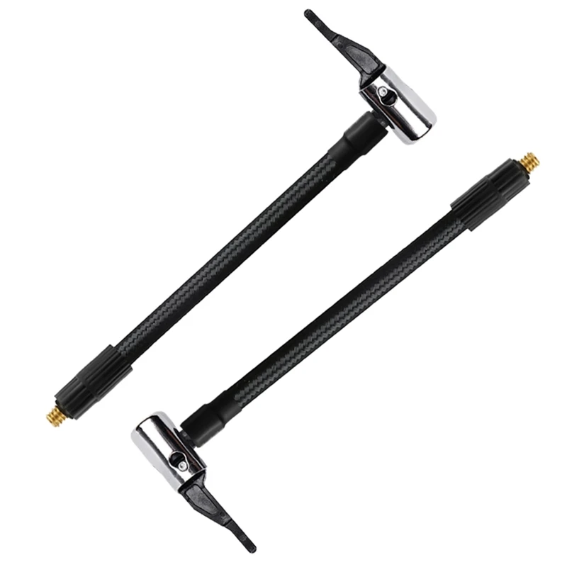 Neumático de extensión Flexible para válvula, adaptador de Inflador de manguera de aire, estándar para válvula de M6, rosca de neumático para válvula Chu, 16-60cm