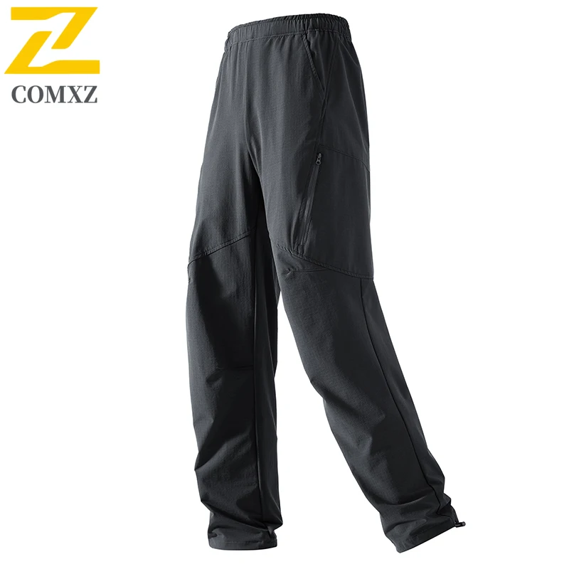 Men's Cargo Pants 2025 Autumn Wide Leg Pure Color Versatile Pants Comfortable Hiking Daily Fashion Metropolitan Style Trousers