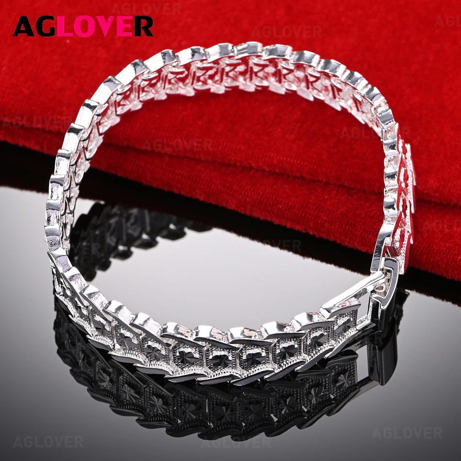 

AGLOVER 925 Sterling Silver Mantis Shrimp Bracelet Women Charm Fashion Party Jewelry