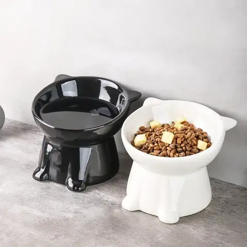 ชามแมวดํา ชามแมวเซรามิก Amazon ชามสัตว์เลี้ยง อุปกรณ์สําหรับสัตว์เลี้ยง ชามแมว ชามสุนัข สี Macaron ใหม่แมวและสุนัข ชามสัตว์เลี้ยงสากล