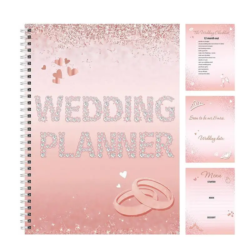 

Wedding Planning Book Wedding Checklist Planner For Bride Countdown Notebook Agenda Scrapbook Aesthetic For Honeymoon Journaling