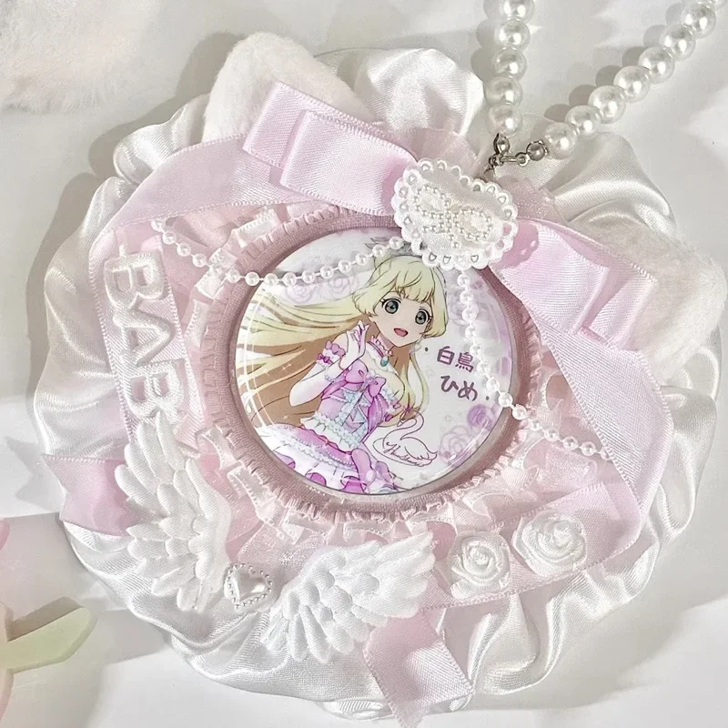 حافظة بطاقات عرض حامل بطاقات الصور Kpop بطاقات الدانتيل الأبيض 3 بوصة حامل بطاقة الصور بطاقات الزوجين بطاقة الهوية Toploader