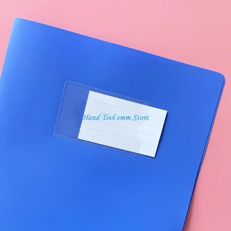 

H37F Letter Size Paper Folder with Clear Label Window, Office File Folder