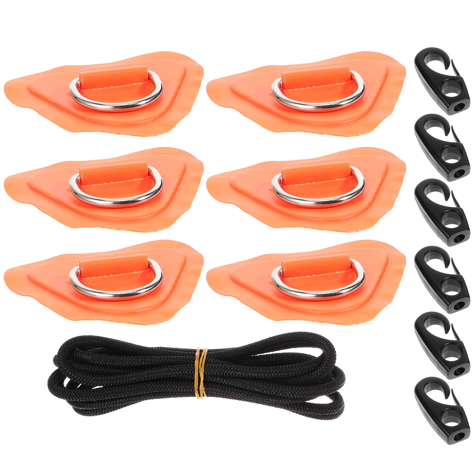 

1 комплект накладок с D-образным кольцом для каяка, детали для надувной лодки, аксессуар для крепления палубы, настраиваемый, улучшающий опыт водных видов спорта