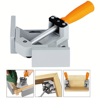 Aluminum Right Angle Clamp with Orange Handle Precision Welding Tool for Secure 90-Degree Corner Hold Woodworking Clamping Tools