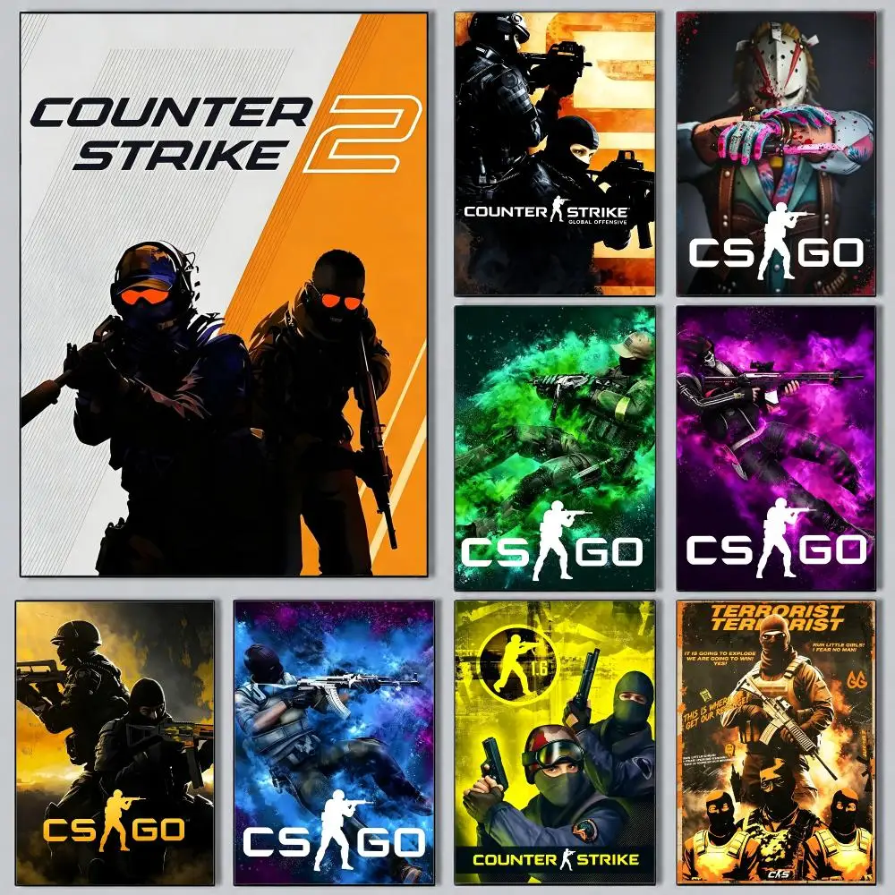 Modern Aesthetic Wall Art Poster game Counter-Strike Poster for Office Home Decor Interior Large Wall Picture Print