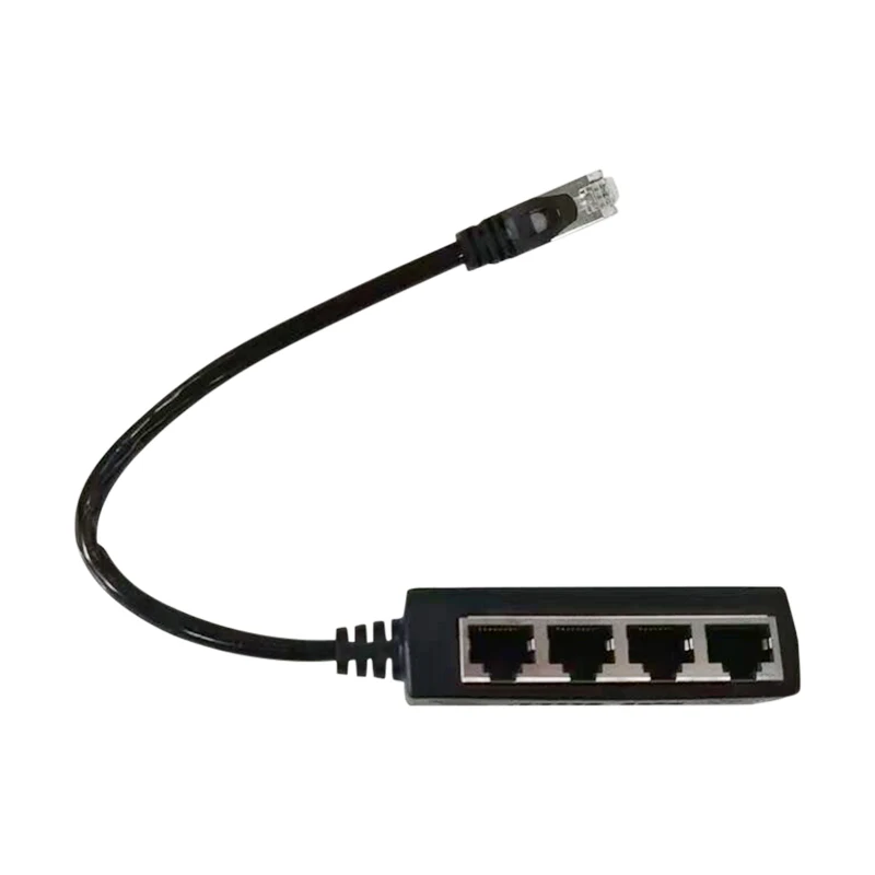 Divisor de cabo ethernet rj45 rj45 1 a 2/1 a 3/4 saídas divisor conector adaptador de rede cat5 cat6 cat7 lan cabo ethernet