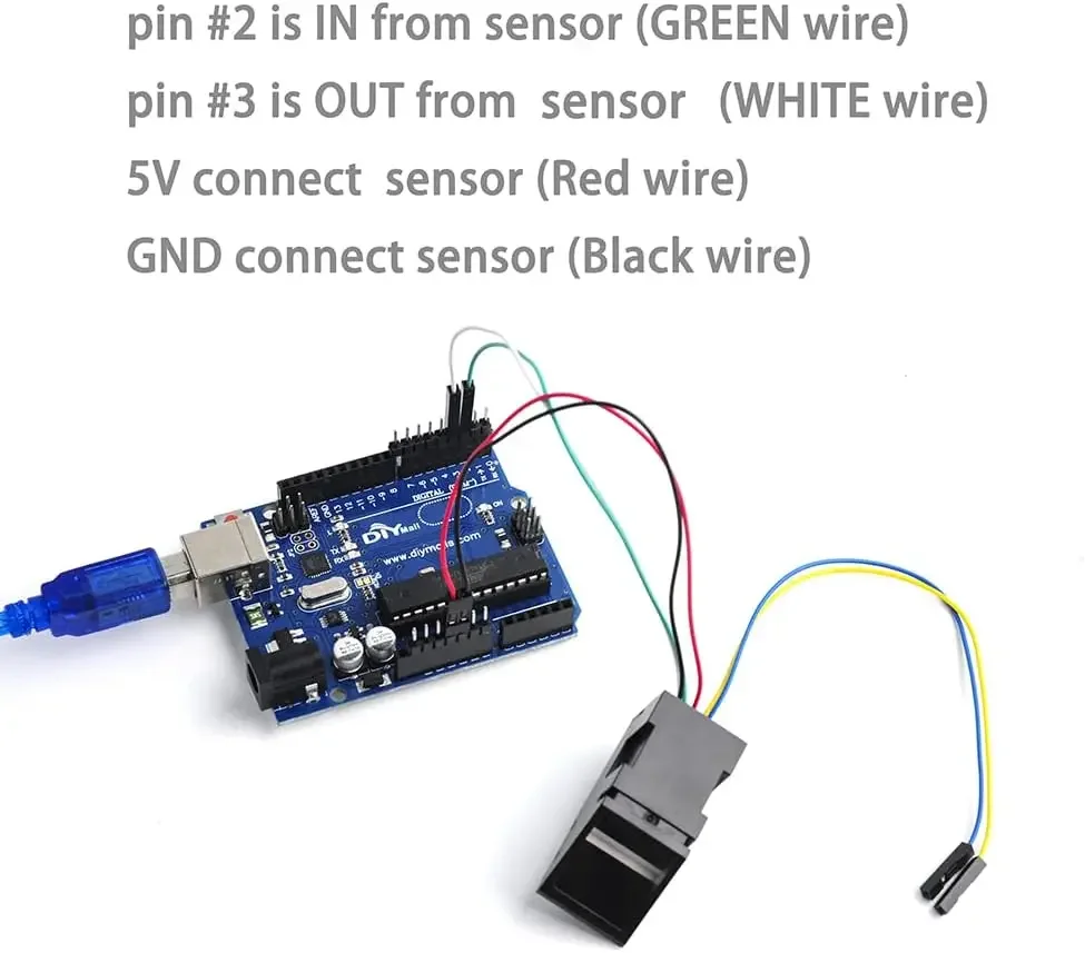 Optical Fingerprint Reader Sensor Module for Ar Duino 2560 R3 Raspberry Pi ESP8266 ESP32 51 AVR STM32 Red Light DC 3.8-7V