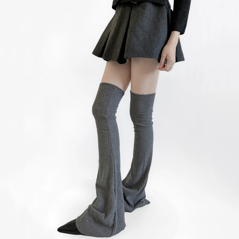 

Осенне-зимние новые гетры, теплые вязаные носки выше колена, JK Lolita, гетры, высокие чулки, чехол для ног
