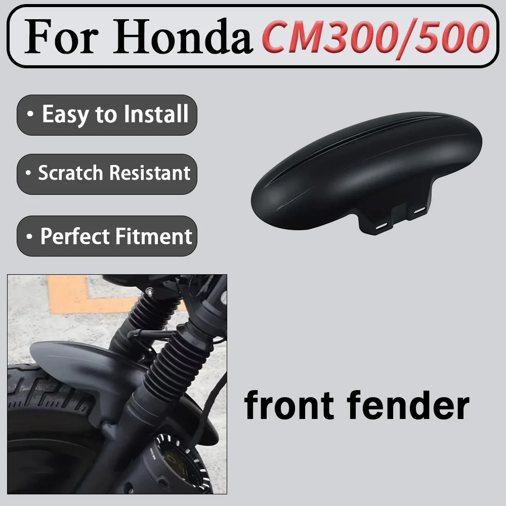For Honda CM300/CM500 motorcycle modification front wheel short fender retro mud flap water flap accessories
