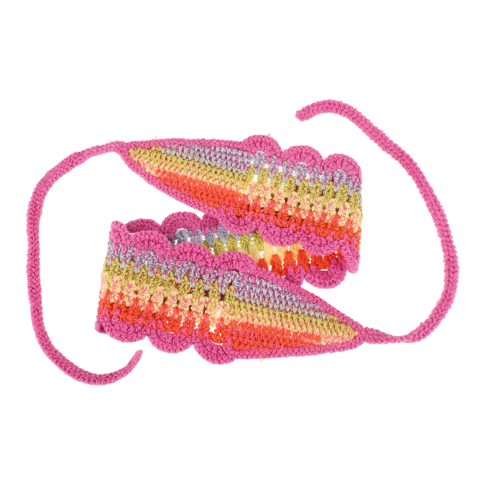

Crochet Headb Cotton Hair Scarf Girls B For Women Women Headb s Knotted B Style Mask Ethnic Flowers
