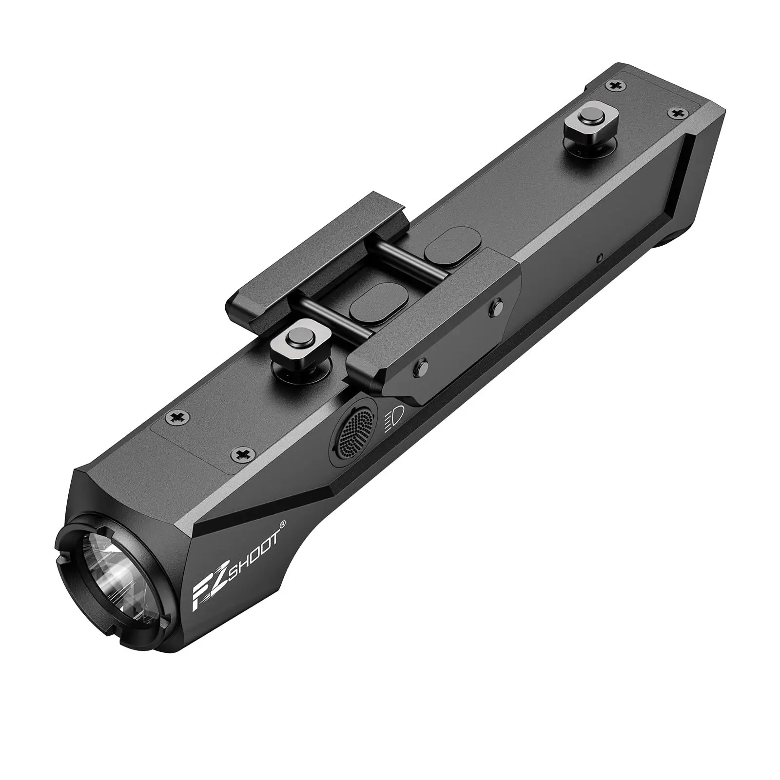 EZshoot 1800 Lumens Tactical Flashlight Rifle LED Light Rechargeable Compatible with Picatinny and M-Lok Rail with Strobe Mode