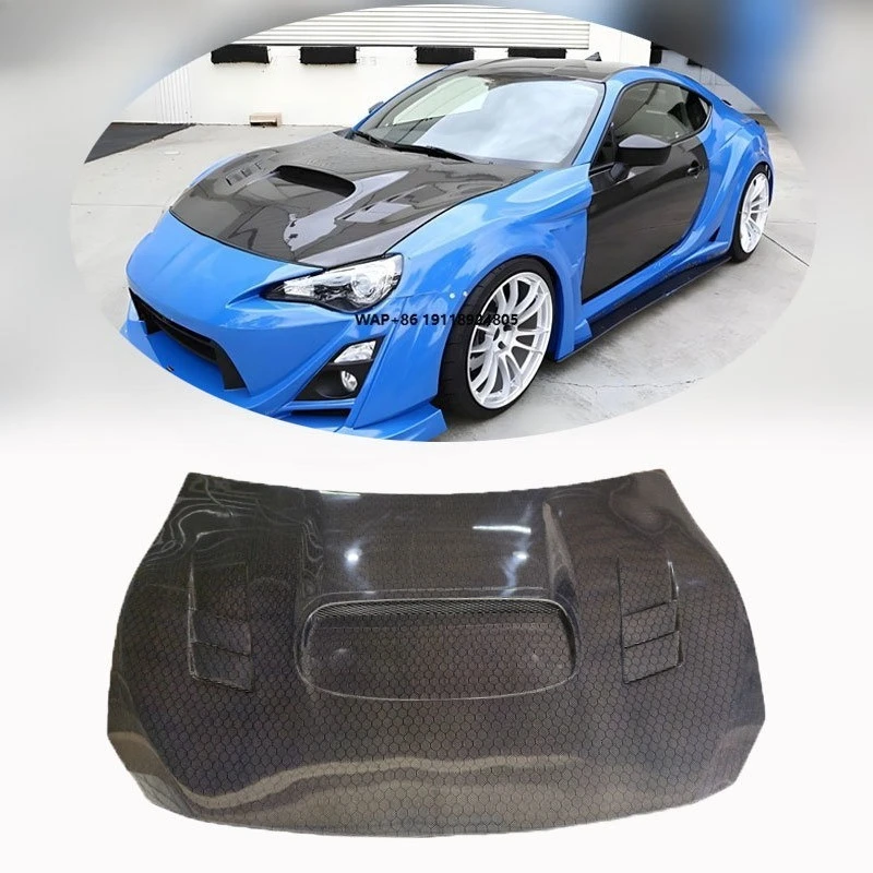 

Новая замена для GT86 для BRZ 12-16 сотовые накладки на капот двигателя из углеродного волокна