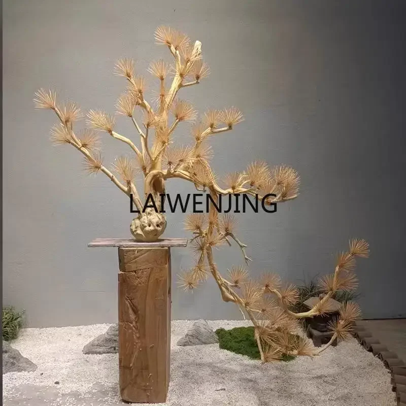 LYN simulation hanging welcome pine dead wood model room landscaping dry branches upside down pine