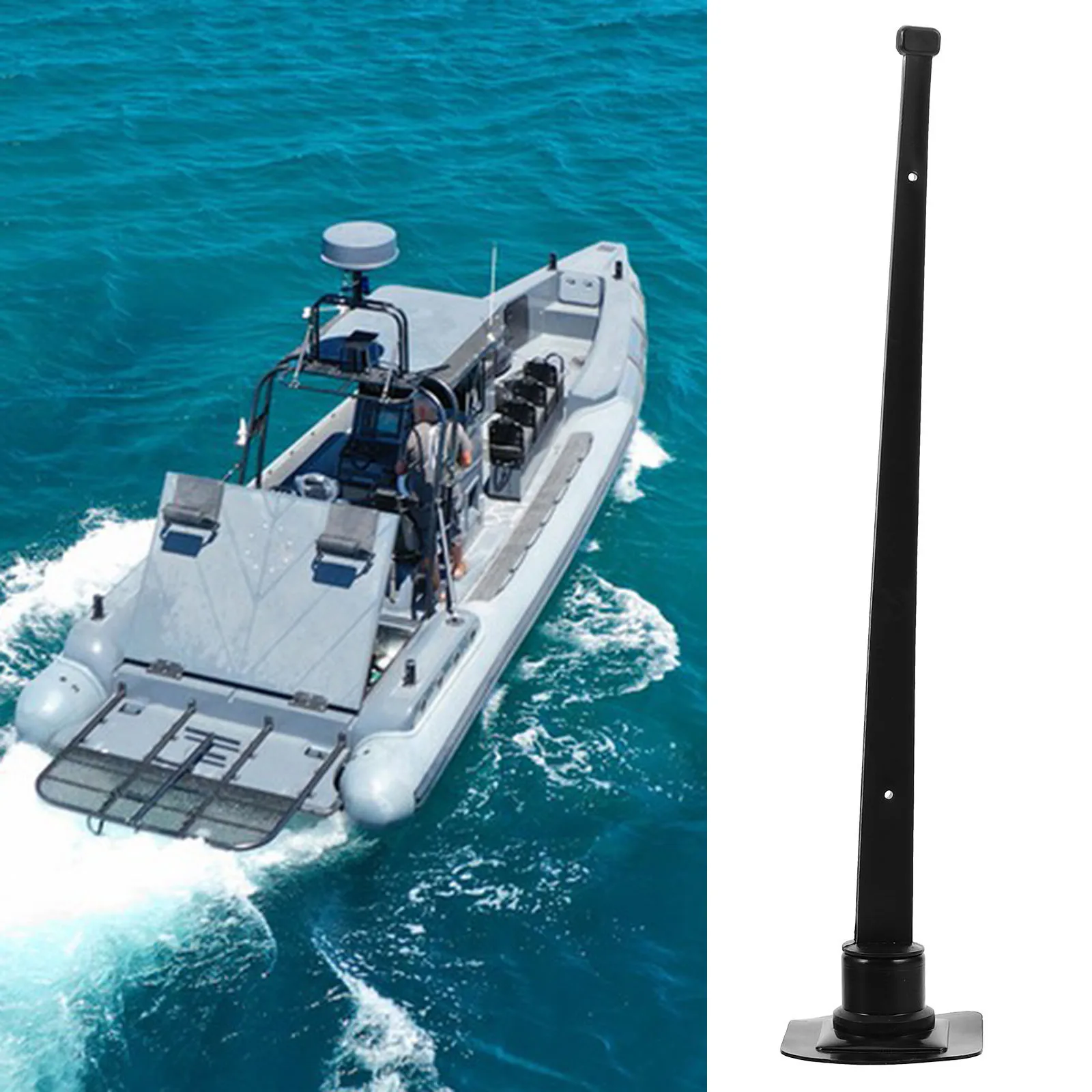 

Inflatable Flagpole Base Marine Accessories Durable Plastic Holder for Boats Flag Stand MultipurposeBracket Banner Pole